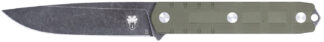 Cobratec Knives Outdoor Warrior 4.50 in Fixed Drop Point D2 Steel Blade, OD Green G10 Scales