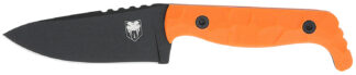 Cobratec Knives KingPin 4" D2 Fixed Blade, Blaze Orange G-10