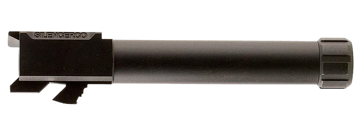 SilencerCo 9mm Threaded Barrel for Glock 17 Gen 5, 5 in, 1/2x28, Black Nitride