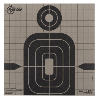 Allen Company EZ Aim Thermal Silhouette Target 8 x 8 in Hanging Black/Gray