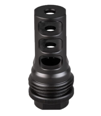 SilencerCo AC4766 ASR Muzzle Brake Black Nitride 9/16x24 RH Threads 9mm