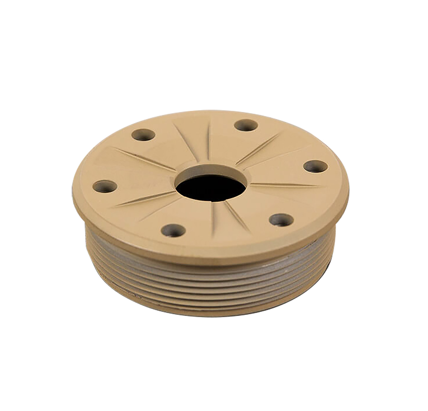 SilencerCo BRAVO .30 Carbine Front Cap, Matte FDE
