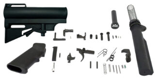 DPMS Panther Arms DP51655159027 AR-15 Lower Build Kit with Stabilizing Pistol Brace, Black