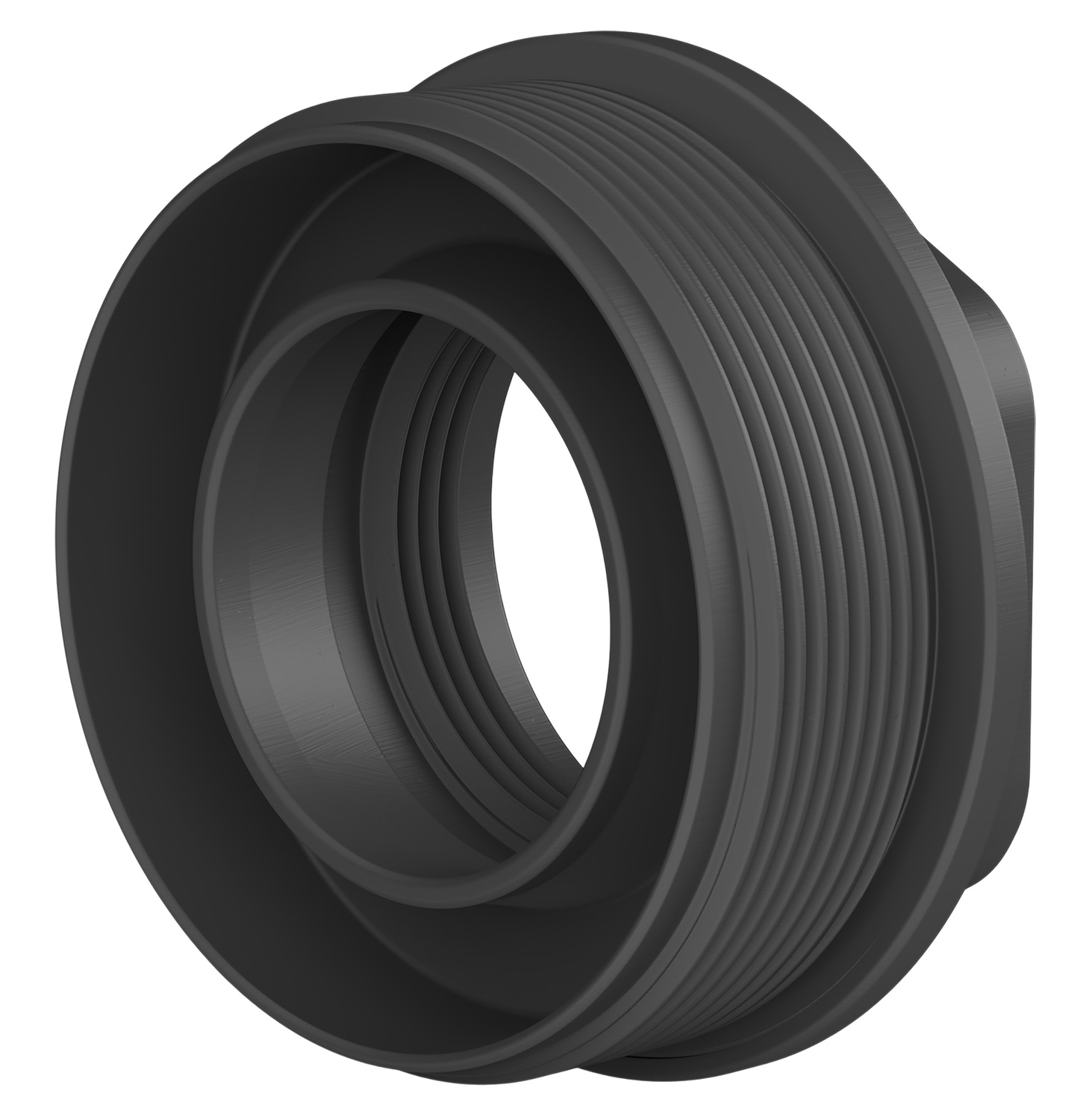 BREEK Plan B HUB One Suppressor Mount, Grade 5 Titanium, Black DLC, 0.70 in Length