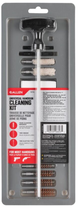 Allen Company 70731 Universal Handgun Cleaning Kit .22 to .45 ACP