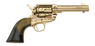 Pietta PFI357KOP434EP .357 Magnum 6-Shot Revolver 4.75 in Ultra Black Engraved