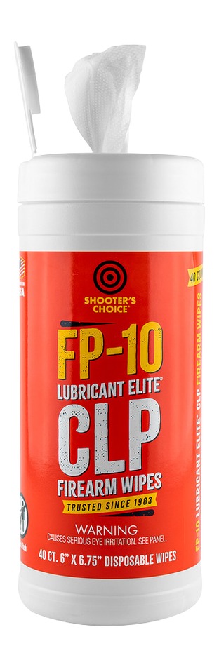 Shooters Choice FP-10 CLP Lubricant Elite Wipes, 40 Count