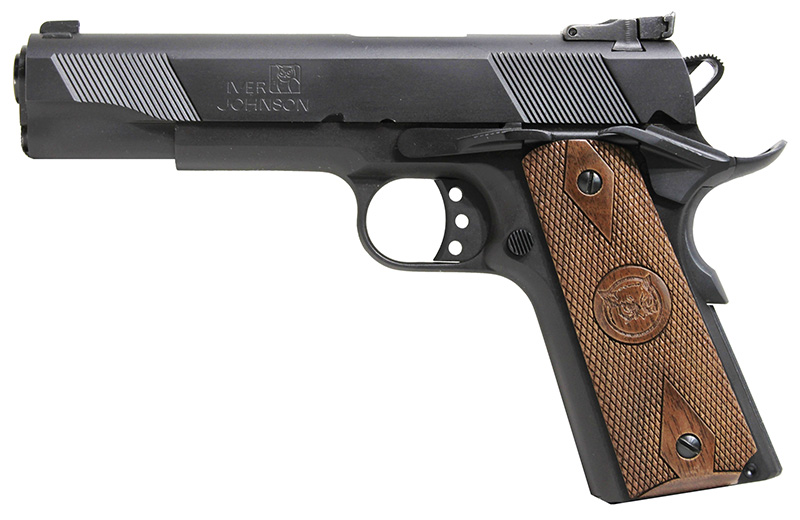 Iver Johnson Eagle 9mm 5 in Semi-Auto Pistol Matte Blued Walnut Grips