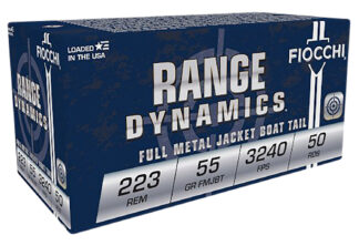 Fiocchi 223A 55 Gr FMJ Boat Tail 50 Rounds/Box