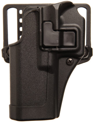 Blackhawk 410520BKL Serpa CQC OWB Paddle/Belt Loop Holster, Matte Black Polymer, Left Hand
