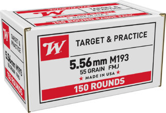 Winchester USA M193 5.56 NATO/.223 Rem 55 gr Full Metal Jacket 150 Rounds