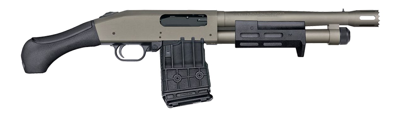 Mossberg 590M Pro Breacher 12 Gauge 11.5 in Barrel, Tungsten Gray, 5+1 Rounds