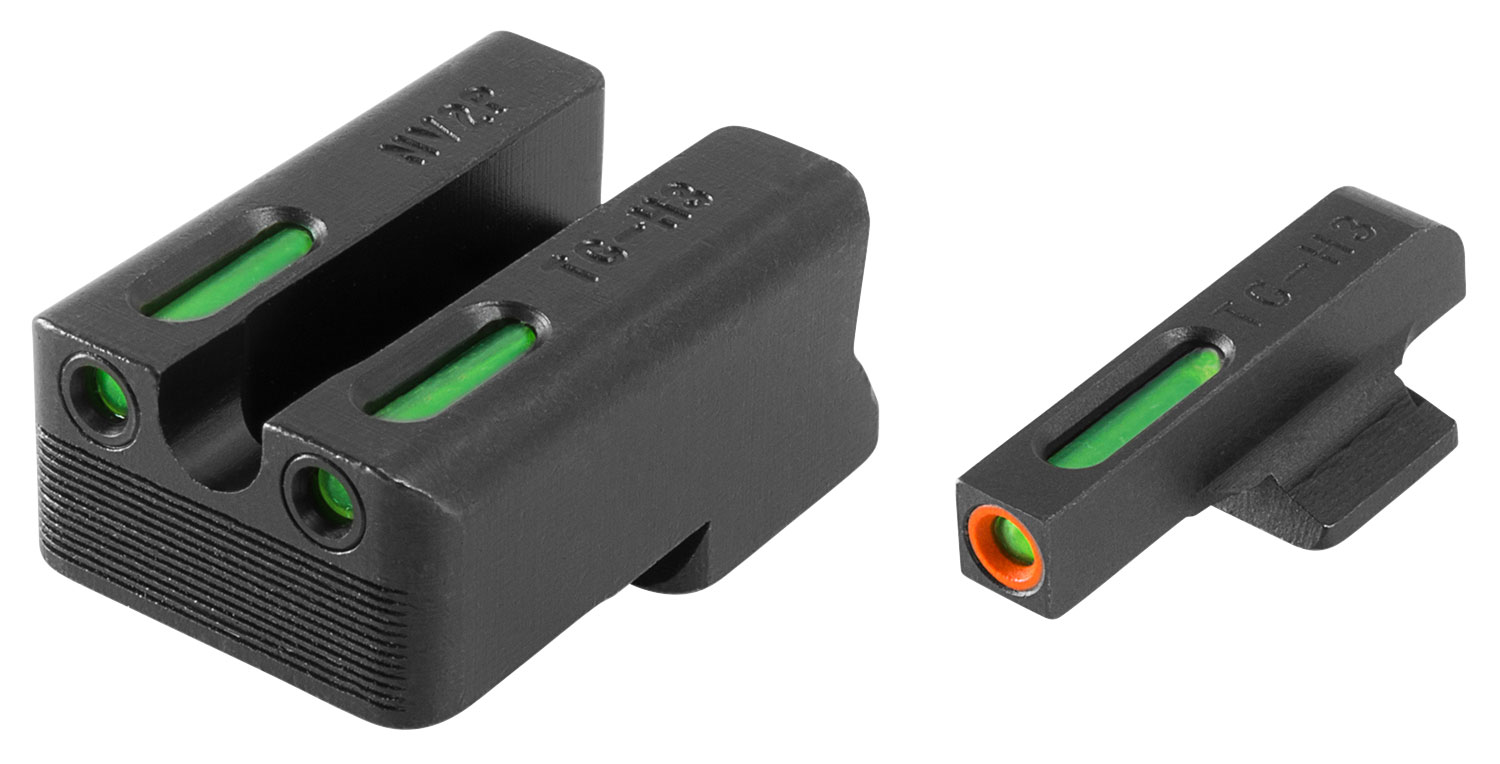 TruGlo TFX Pro Day/Night Sights, Green Tritium and Fiber Optic Orange Outline Front/Rear