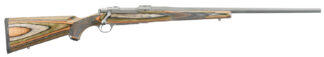 Ruger 17121 Hawkeye Predator Full Size 22-250 Rem 4+1 24" Matte Stainless Steel Barrel, Integral Scope Mounts Stainless Steel Receiver, Green Mountain Fixed Laminate Stock