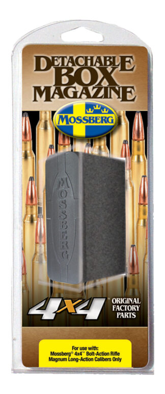 Mossberg 95034 Drop Box Magazine, Patriot Magnum Long Action, 3-Round, Black Polymer