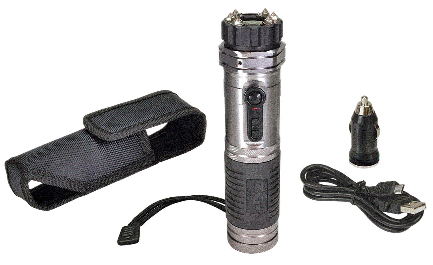 Zap ZAPL Zap Light Stun Gun/Flashlight Range of Contact Silver
