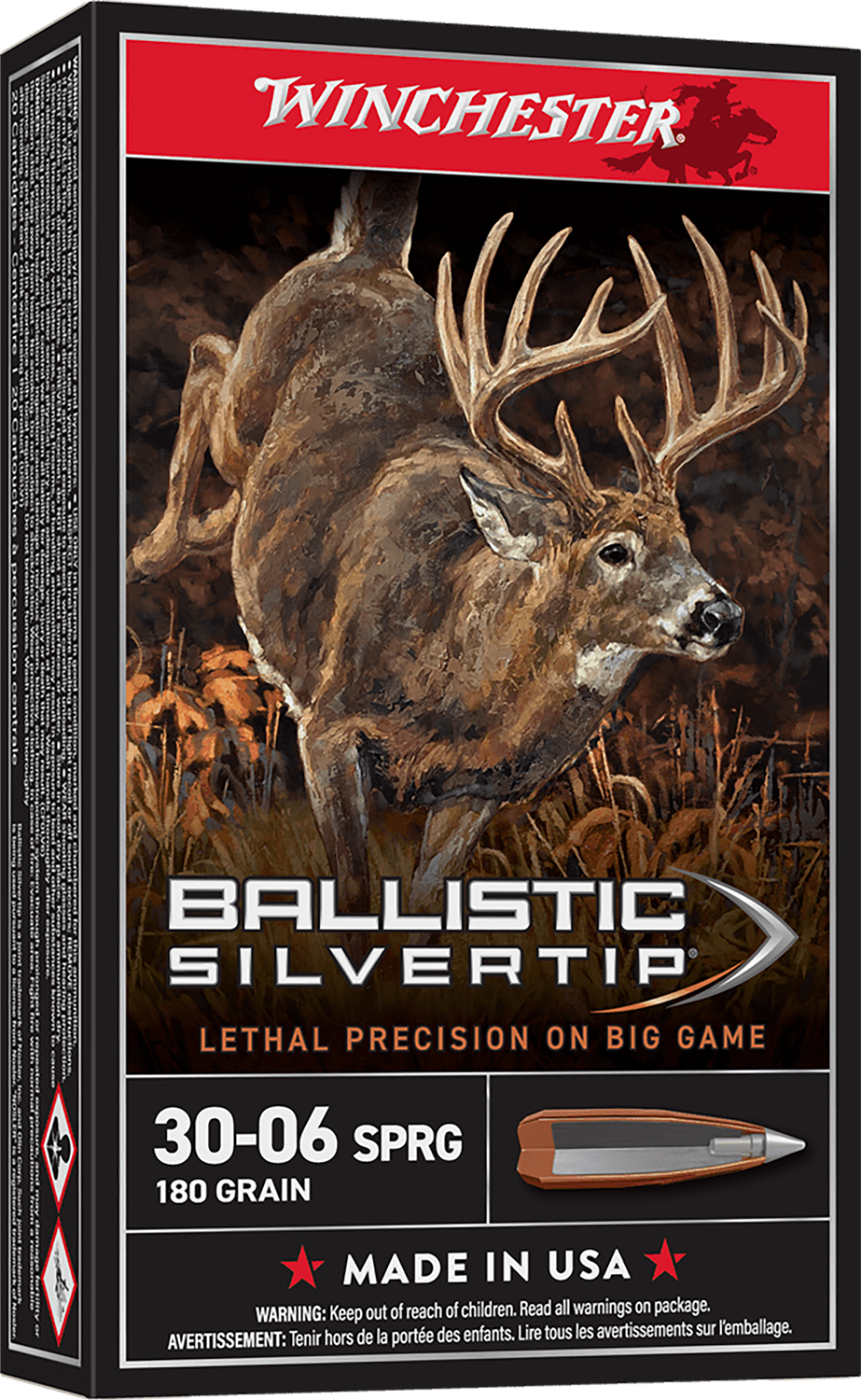 Winchester Ballistic Silvertip .30-06 Springfield 180 gr Poly Tip 20-Round Box