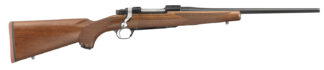Ruger M77 Hawkeye Compact .308 Win Bolt Action 16.5 in Satin Blued, Walnut Stock, 4+1
