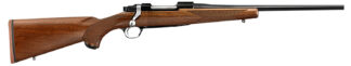 Ruger Hawkeye Compact Bolt Action 7mm-08 Rem 16.5 in Satin Blued Steel/ American Walnut