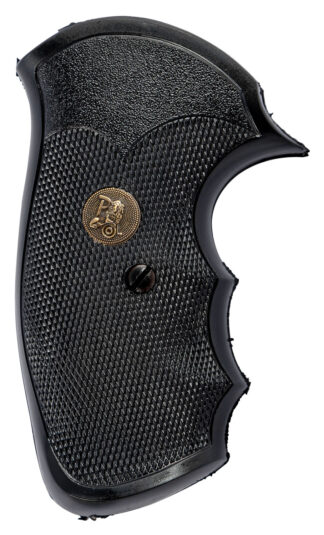 Pachmayr Gripper Pistol Grip for S&W J-Frame Square Butt, Black Checkered Rubber