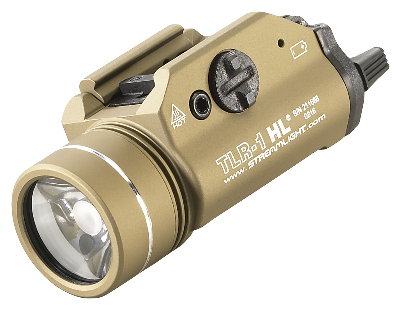 Streamlight 69266 TLR-1 HL Gun Light Flat Dark Earth 1,000 Lumens White LED