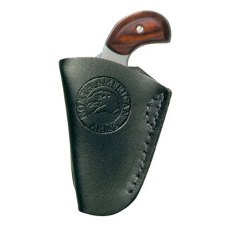 North American Arms Inside-the-Pant Holster with Metal Clip, Fits Long Rifle and Short, Black Leather