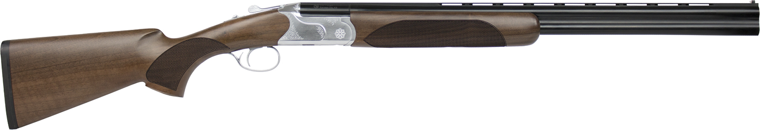 CZ-USA Redhead Premier Reduced Length Over/Under 20 Gauge, 24 in, 2rd, Black Chrome/Gloss Walnut
