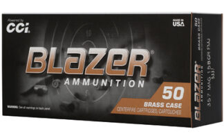 CCI Blazer Brass .357 Magnum 158 gr FMJ, 50 Rounds Per Box
