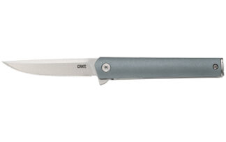 Columbia River CEO Compact Folding Knife, 2.61 in Plain Edge, 1.4116 SS Blade, Blue GRN Handle