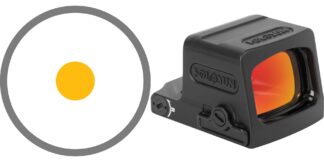 Holosun EPS Gold Dot Enclosed Pistol Sight 1x 6 MOA Anodized Black