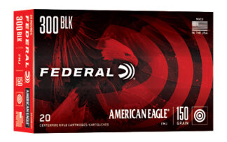 Federal American Eagle .300 AAC Blackout 150 Grain Full Metal Jacket, 20 Rounds Per Box