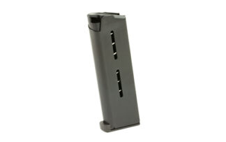 Wilson Combat 47OXCB 1911 Officer Magazine 45 ACP, 7-Round Detachable, Black Stainless Steel
