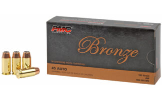 PMC Bronze .45 ACP 185gr JHP Ammunition, 50 Rounds Per Box