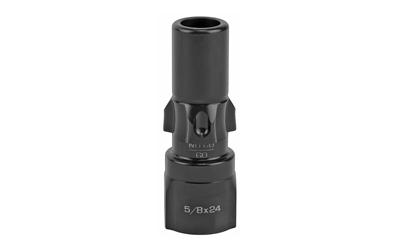 Rugged Suppressors Obsidian9 3 Lug Adapter, 9mm, 5/8"-24 Tpi Threads, 2.5500 in Length, Black