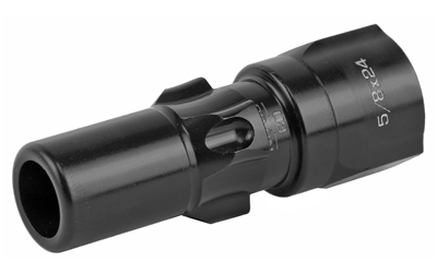 Rugged Suppressors Obsidian9 3 Lug Adapter, 9mm, 5/8"-24 Tpi Threads, 2.5500 in Length, Black