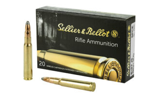 Sellier & Bellot 8x57 JS 196 gr SPCE Soft Point Semi-Jacketed, 20 Rounds Per Box