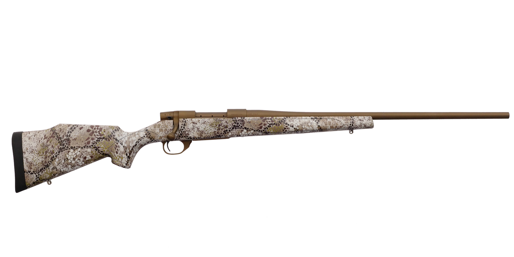 Weatherby Vanguard Badlands .25-06 Remington Bolt Action Rifle, 24 in Barrel, 5+1, Burnt Bronze Cerakote