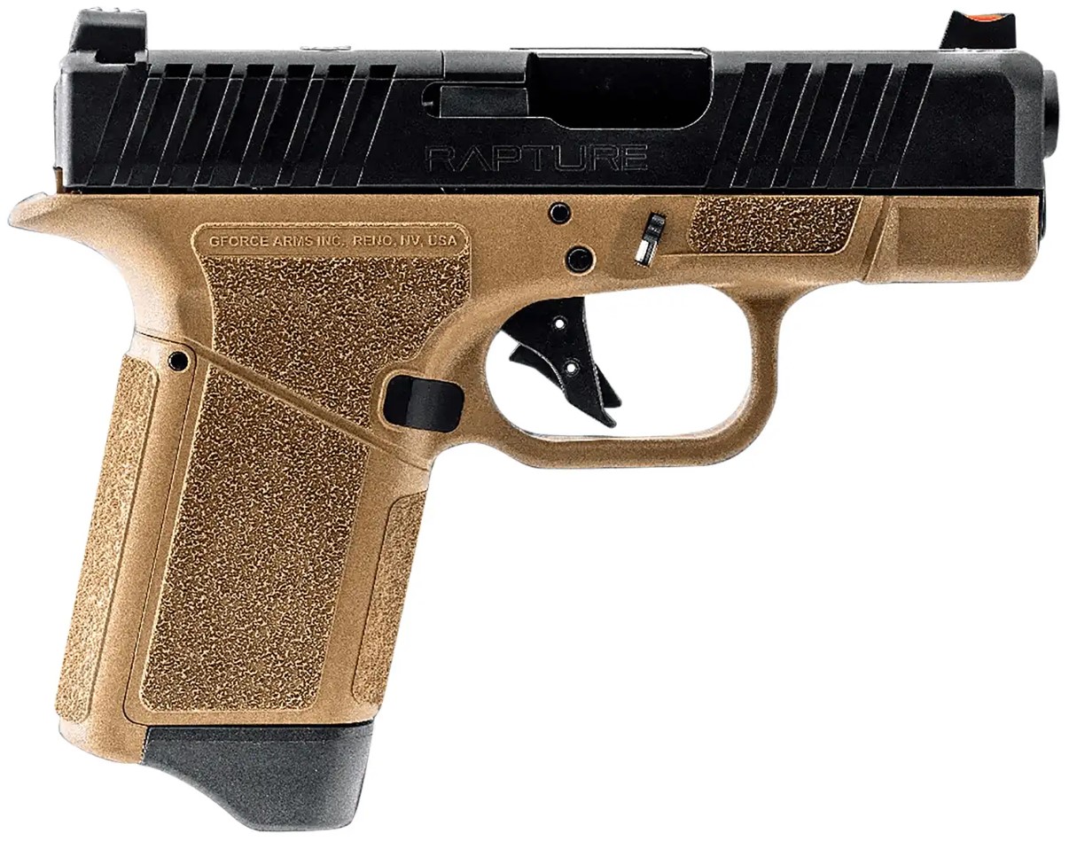 GForce Arms GF9 Rapture 9mm 3.25 in 12+1 Semi-Auto Sub-Compact FDE/Black