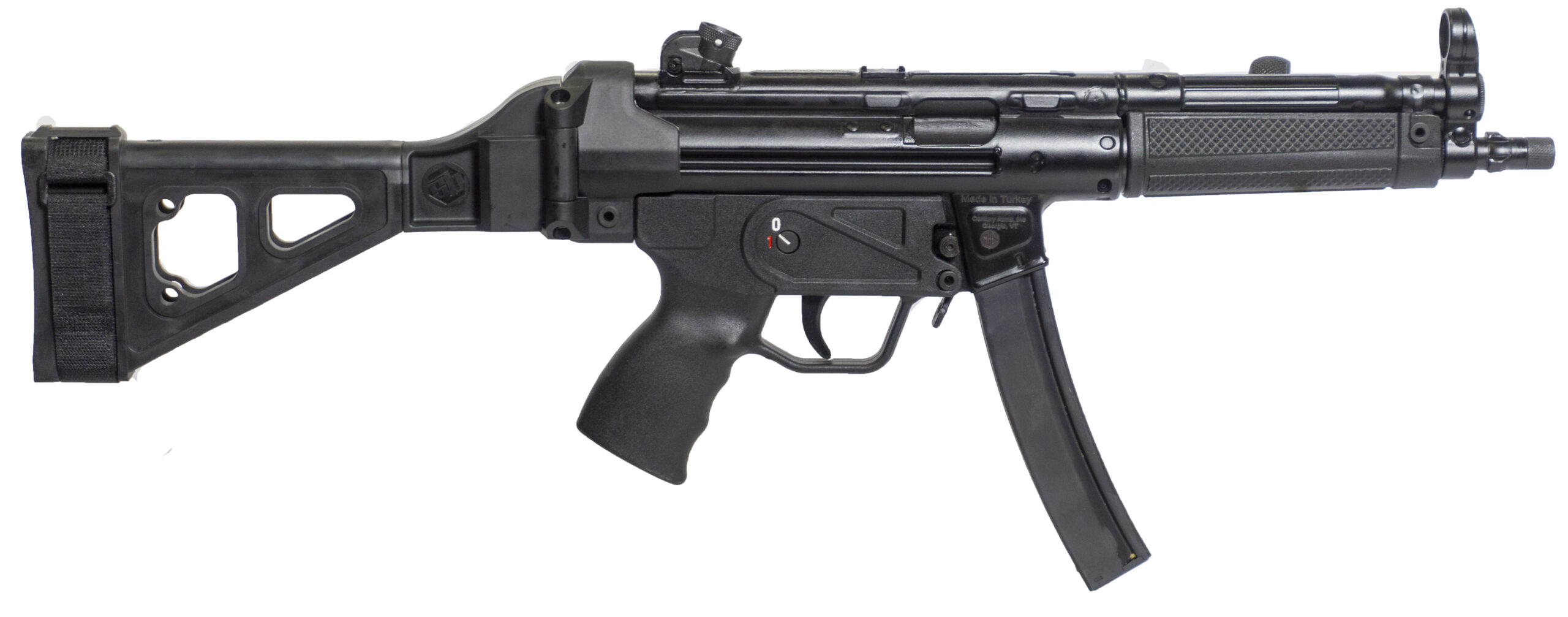 Century Arms AP5 9mm Semi-Auto Pistol, 8.9 in Barrel, 30+1, Matte Black