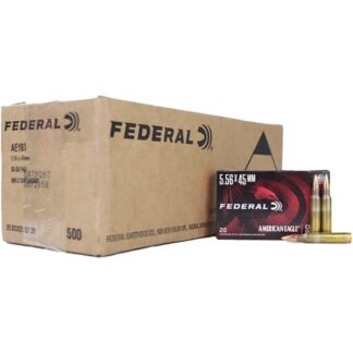 Federal American Eagle 5.56mm 55gr FMJ 3165 fps, 20-Round Box