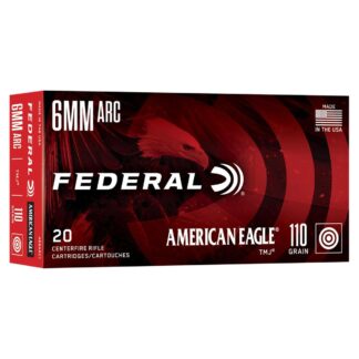 Federal American Eagle 6mm ARC 110gr TMJ, 20 Rounds/Box