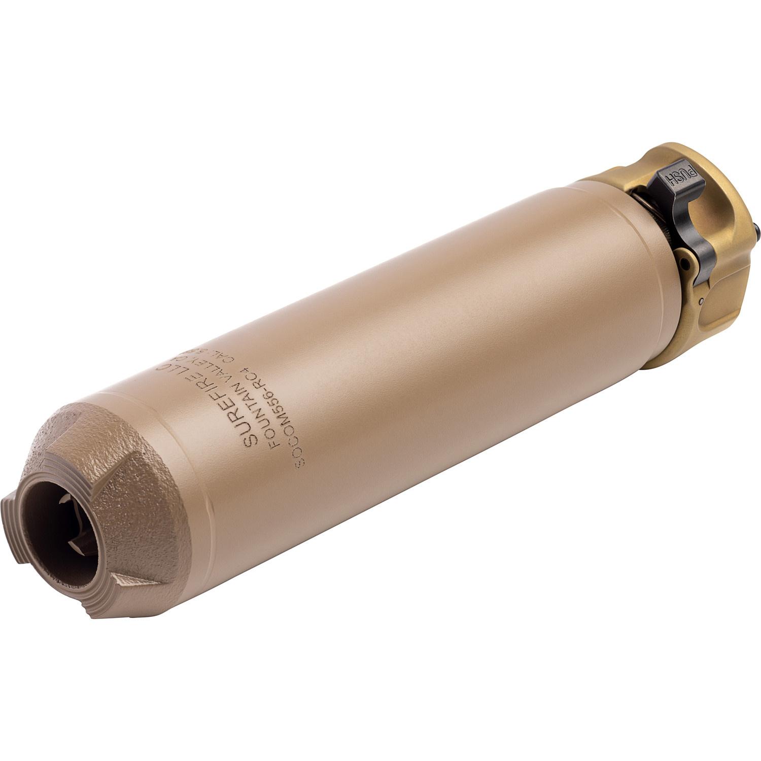 SureFire SOCOM RC4 5.56mm/.223 Rem Suppressor, SOCOM Fast-Attach, FDE