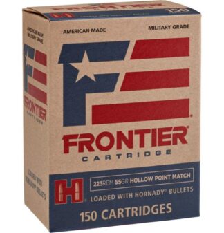 Hornady Frontier .223 Rem 55 gr HP-Match Rifle Ammunition, 150 Rounds