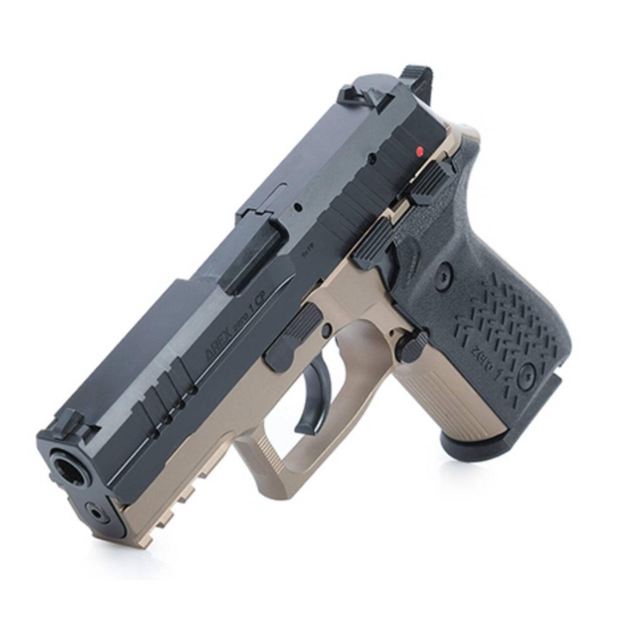 Global Ordnance Arex Zero 1 Compact 9mm Semi-Auto 3.85 in Barrel, FDE Nitride Slide