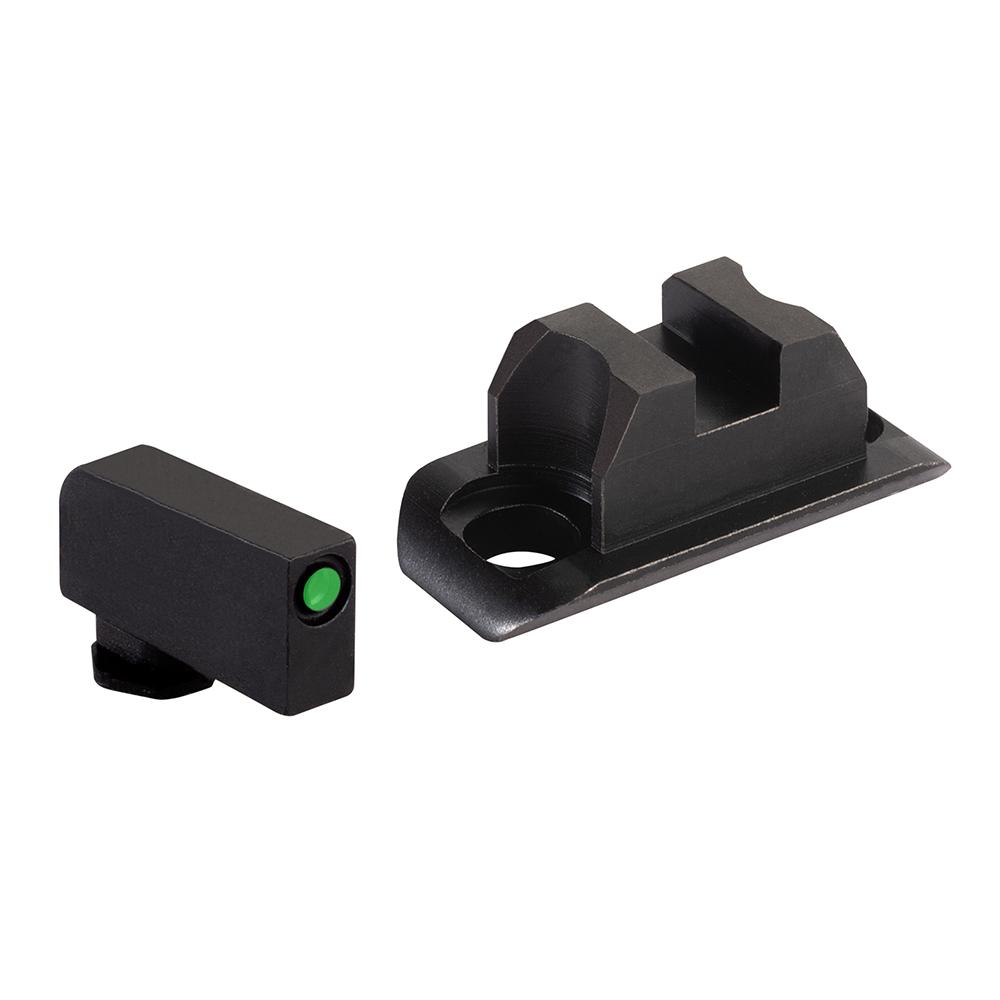 Ameriglo Optic Compatible Sight Set for Glock 43X/48 a-Cut Green with Black Front/Rear