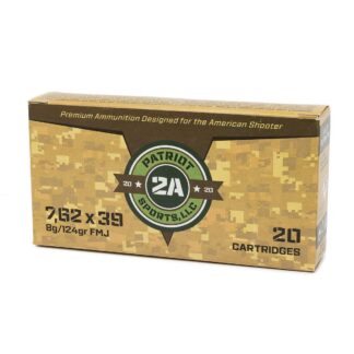 Patriot Sports 7.62x39mm 124gr FMJ 20-Round Box
