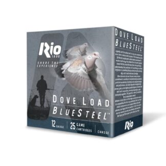 Rio Ammunition Bluesteel Dove Load 12 Ga 2.75 in 7/8 oz #7 1350 fps Shotshells, 25 Rounds