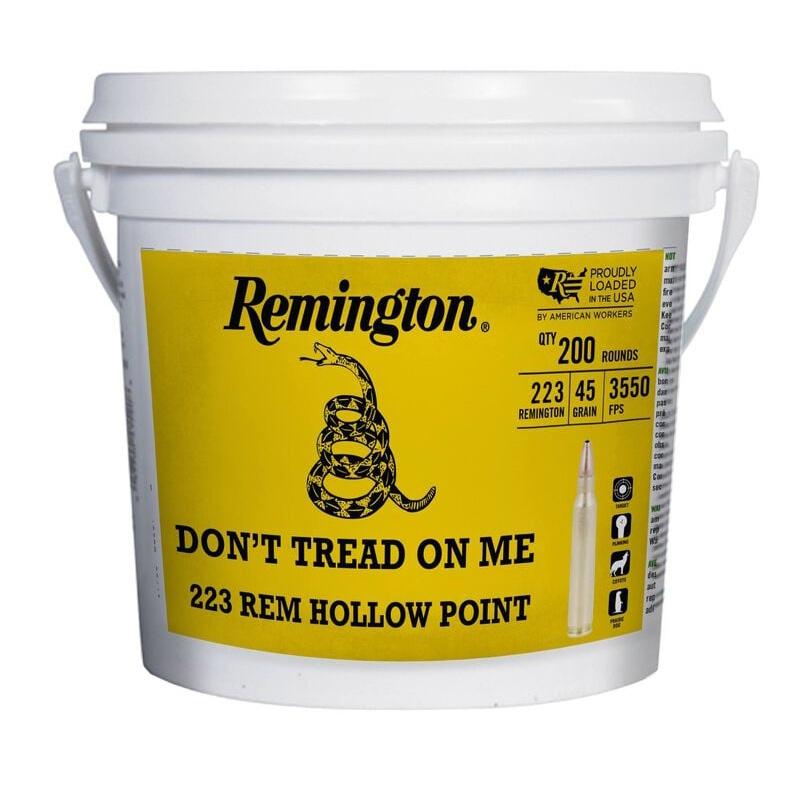 Remington UMC 250th Anniversary .223 Rem 45gr JHP 3550 fps 200 Rounds “Don’t Tread on ME”