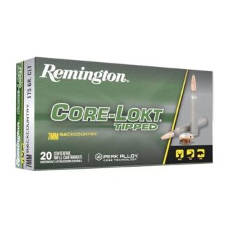 Remington Core-Lokt Tipped 7mm Backcountry 175 gr Jacketed Soft Point, 3125 fps, 20 Rounds/Box
