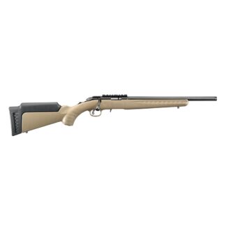 Ruger American Rimfire LRT Bolt-Action .22 LR 16 in Threaded Barrel, 10 Rounds, FDE/Satin Blued